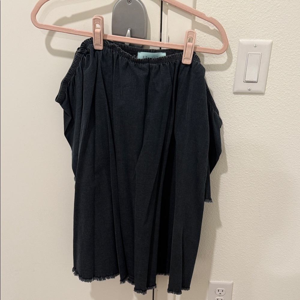Chic Black A-Line Women's Off the Shoulder Dress